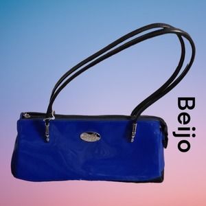 BEIJO Touch of Flair blue and black purse